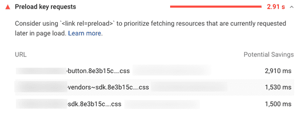 CSS to preload