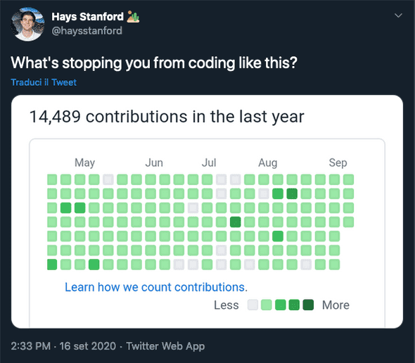 Hays Stanford Tweet